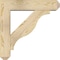 Ekena Millwork Funston Craftsman Rough Sawn Bracket w/ Offset Brace, Douglas Fir, 6"W x 24"D x 24"H BKT0604X24X24FST04RDF - alternate 3